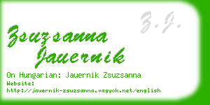 zsuzsanna jauernik business card